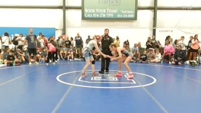 53 lbs Rr Rnd 2 - McKenzie Hodak, PA West Yellow - W vs Kaura Coles, Michigan Wrestling Academy - W