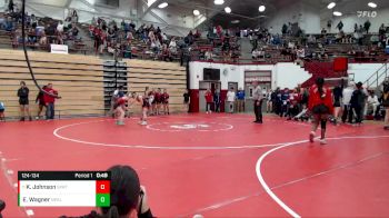 124-134 lbs Championship Bracket - K`yla Johnson, Southport vs Ezra Wagner, New Palestine