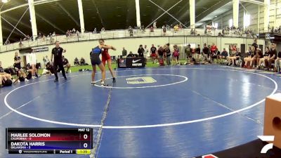100 lbs Placement Matches (8 Team) - Marlee Solomon, California vs Dakota Harris, Oklahoma