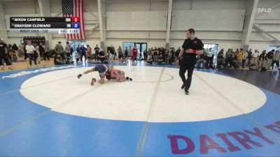 132 lbs Semifinal - Nixon Canfield, Sanderson Wrestling Academy vs Drayger Cloward, Uintah Wrestling