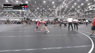 135 lbs Round 3 - Sofia Meneley, 757 SIRENS vs Ella Henckel, Central Pennies Grit