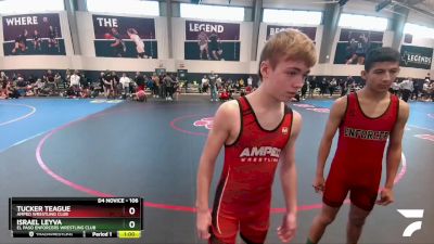 106 lbs Champ. Round 1 - Tucker Teague, Amped Wrestling Club vs Israel Leyva, El Paso Enforcers Wrestling Club