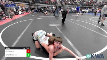 92 lbs Semifinal - Beckhem Fields, Cowboy Wrestling Club vs Cam Whitnah, Harrah Little League Wrestling