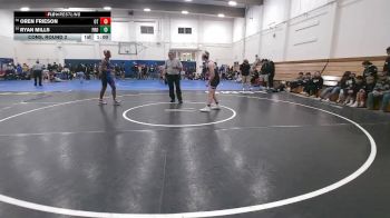 179 lbs Cons. Round 2 - Oren Frieson, Oakland Tech vs Ryan Mills, Frontier