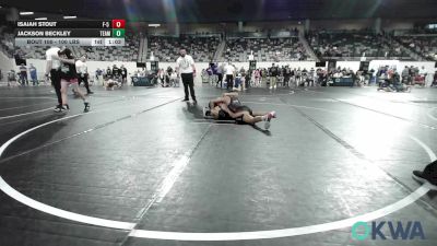 100 lbs Final - Isaiah Stout, F-5 Grappling vs Jackson Beckley, Team Tulsa Wrestling Club