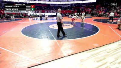 2A 150 lbs Cons. Round 2 - Dominic Garcia, Antioch vs Talon Decker, Mahomet (M.-Seymour)