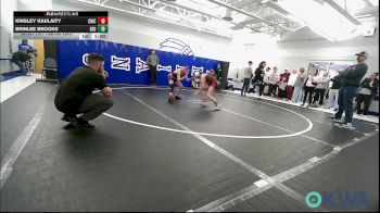 80/85 lbs Rr Rnd 1 - Kinsley Kaulaity, Chickasha Youth Wrestling vs Brinlee Brooks, SEO Wrestling Club