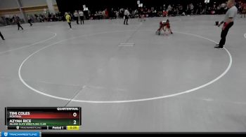 76 lbs Quarterfinal - Timi Coles, Montana vs Azyah Rice, Inland Elite Wrestling Club