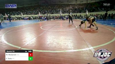 75 lbs Round Of 16 - Mason McDaniel, Chickasha Youth Wrestling vs Chris Soto, Chandler Takedown Club