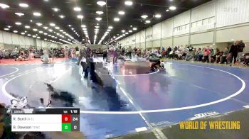 55 lbs Semifinal - Ryker Byrd, Oklahoma Elite 9U vs Bennett Dawson, Team Tulsa NDT
