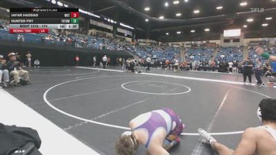 174 lbs Cons. Round 2 - Hunter Fry, Fort Hays Tech Northwest vs Jafar Haddad, Wayland Baptist (Texas)