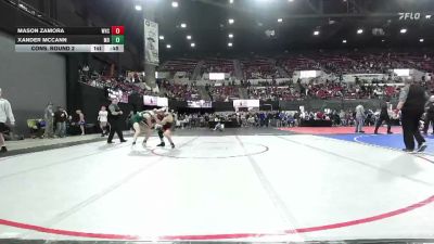 138 lbs Cons. Round 2 - Mason Zamora, Waynesville High School vs Xander McCann, Montana Disciples