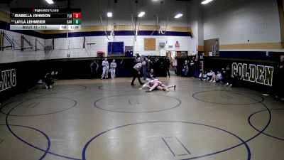 112 lbs Champ. Round 1 - Isabella Johnson, Fort Leboeuf Hs vs Layla Lehmeier, Shaler Area Hs