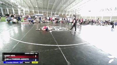 115 lbs Champ. Round 1 - Kasey Neal, OR vs Shiella Paredes-Akimoto, CA