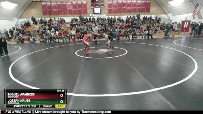 138 2B Quarterfinal - Miguel Aparicio, Brewster vs Joseph Kruse, Okanogan