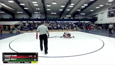 149 lbs Quarterfinal - Shane Reilly, USMAPS vs Chance Babb, Alvernia