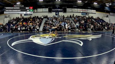 165 lbs Quarterfinal - Payton Handevidt, Augustana (SD) vs Brendan Barnes, Minot State (N.D.)