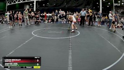 84 lbs Semis (4 Team) - Sawyer Akel, Florida Scorpions vs Logan Brickley, Rebellion