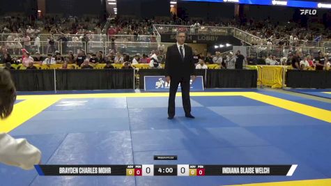 Brayden Charles Mohr vs Indiana Blaise Welch 2025 Pan Kids Jiu-Jitsu IBJJF Championship