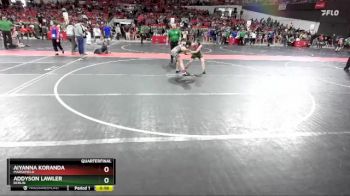 120 lbs Quarterfinal - Aiyanna Koranda, Marshfield vs Addyson Lawler, Berlin