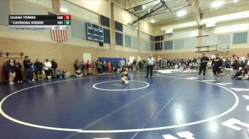 155lbs Champ. Round 2 - Caitriona Wieber, Everett (Girls) vs Liliana Torres, Kamiakin (Girls)