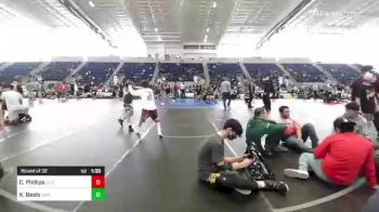 116 lbs Round Of 32 - Christopher Phillips, El Captain Youth Wrestling vs Kutter Beals, Thatcher Eagles