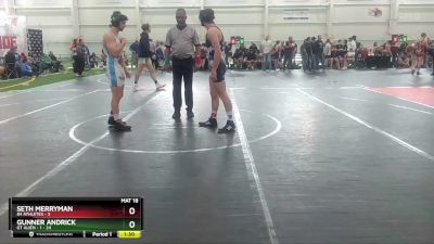 138 lbs Round 5 (10 Team) - Gunner Andrick, GT Alien - 1 vs Seth Merryman, 84 Athletes