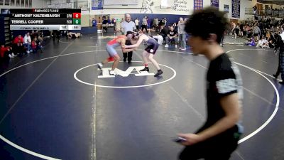 160 lbs Cons. Round 3 - Terrell Cooper, Fort Cherry Hs vs Anthony Kaltenbaugh, Commodore Perry Hs