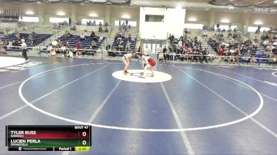 157 lbs Champ. Round 1 - Tyler Russ, Norwich vs Lucien Perla, Springfield