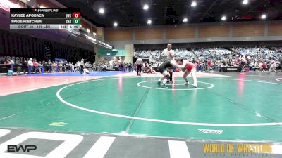 136 lbs Consi Of 8 #1 - Kaylee Apodaca, Grizzly Wrestling Club vs Paige Fletcher, Sierra Sabers