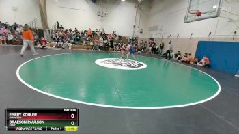 106 lbs Quarterfinal - Draeson Paulson, Cody vs Emery Kohler, Evanston