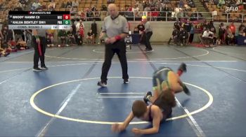 100 lbs Cons. Round 2 - Brody Hamm C5, Mechanicsburg vs Kalija Bentley SW1, Palmer Wrestling Academy