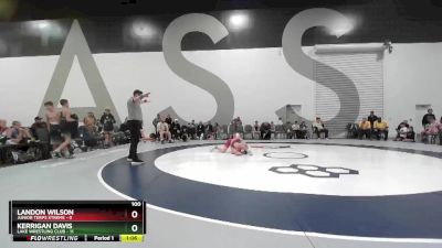 100 lbs Round 3 - Landon Wilson, Junior Terps Xtreme vs Kerrigan Davis, Lake Wrestling Club