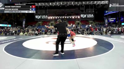 155 lbs Cons. Rd Of 32 - Naomi Templeman, IA vs Kaylen McAtee, KS