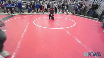 43 lbs Rr Rnd 1 - Evelyn Shimonek, Pawhuska Elks Takedown vs Amelia Tyler, Black Fox Wrestling Club