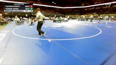 144 Class 3 lbs Quarterfinal - Jackson Bassett, Whitfield vs Dominic Eakins, DeSoto