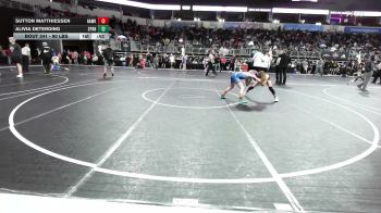 90 lbs Consi Of 8 #1 - Sutton Matthiessen, Hawks WC Lincoln vs Alivia Deterding, Sparta Jr Bulldogs