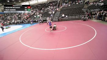 4A 125 lbs Cons. Round 2 - Jacelynn McCauley, Uintah vs Riley Hansen, Tooele