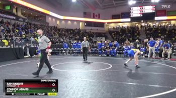 106 lbs Quarterfinal - Connor Adams, Osage vs Sam Knight, Humboldt