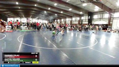 58 lbs Quarterfinal - Easton Walker, Payson Lions Wrestling Club vs Mariner Folau, Eagle Mountain