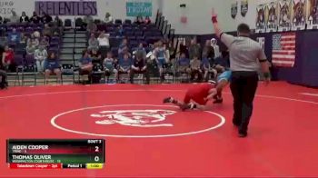 104 lbs Round 1 (6 Team) - Thomas Oliver, Washington Courthouse vs Aiden Cooper, Triad
