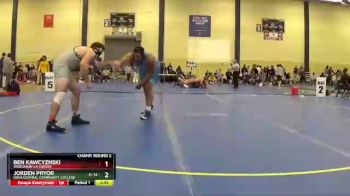 285 lbs Champ. Round 2 - Ben Kawcyznski, Wisconsin-La Crosse vs Jorden Pryor, Iowa Central Community College