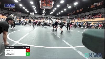 120 lbs Consolation - Gunner Huff, F-5 Grappling vs Aaron Chavez, Del City Little League