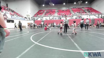 46 lbs Consi Of 8 #2 - Kyren Hiracheta, Carl Albert vs Weston Hall, Rough Riders