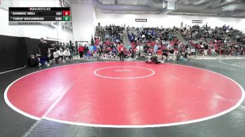 165 lbs Quarterfinal - Dominic Meli, Chatfield vs Yusuf Muhammad, Rocky Mountain