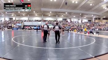 Girls 107 lbs Champ. Round 1 - Cora Finstad, Gibbs High School vs Zhara White-Chepkwony, Millington Central High School