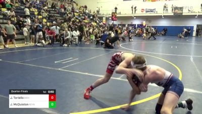 101 lbs Quarterfinal - Jonathan Toriello, Bishop McCort vs Jay McQuiston, Reynolds