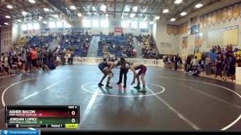113 lbs Quarterfinals (8 Team) - Jordan Lopez, Zephyrhills Christian vs Asher Bacon, First Baptist (Naples)