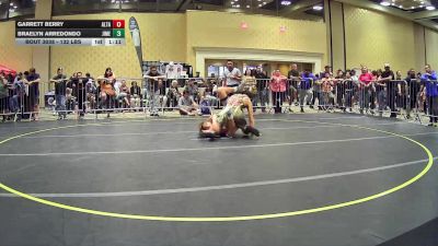 132 lbs Round Of 64 - Garrett Berry, Alta Loma HS vs Braelyn Arredondo, Jimenez Trained Academy