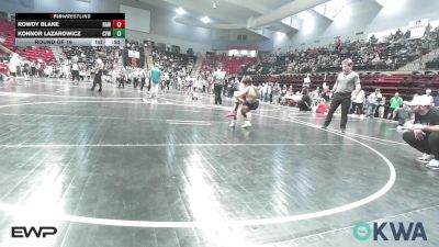 61 lbs Round Of 16 - ROWDY BLAKE, Raw Wrestling Club vs Konnor Lazarowicz, Coweta Tiger Wrestling